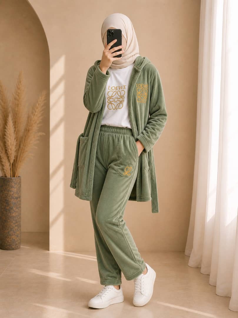 بجامة نسائي مخمل